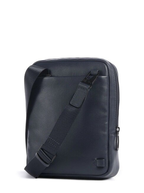 W137 Borsello in pelle blu - Tracolle Uomo