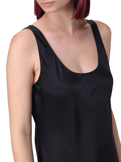 CK Vestito scivolato lungo in viscosa black - Vestiti Donna