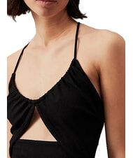 CALVIN KLEIN CK JEANS Vestito cut-out midi incrocio schiena ck black - Vestiti Donna - 3