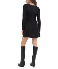 CALVIN KLEIN CK JEANS Vestito corto manica lunga logo all over - Vestiti Donna