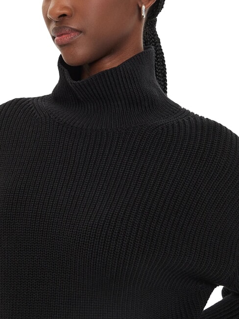 CK JEANS Vestito a dolcevita corto oversize ck black - Vestiti Donna