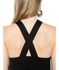 CALVIN KLEIN CK Vestito lungo in viscosa con nodo ck black - Vestiti Donna - 3