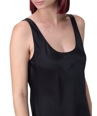 CALVIN KLEIN CK Vestito scivolato lungo in viscosa black - Vestiti Donna - 3