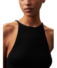 CALVIN KLEIN CK JEANS Vestito corto a canotta a costine ck black - Vestiti Donna - 3