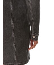 CALVIN KLEIN CK JEANS Vestito in denim full zip manica lunga denim grey - Vestiti Donna - 6