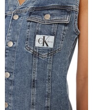 CALVIN KLEIN CK JEANS Vestito jeans corto a giromanica denim - Vestiti Donna - 4