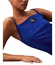CALVIN KLEIN CK JEANS Vestito corto con spalline sottili sapphire blue - Vestiti Donna - 3