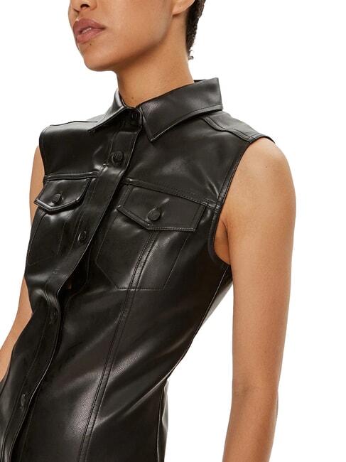 CK JEANS Vestito giromanica al ginocchio ck black - Vestiti Donna