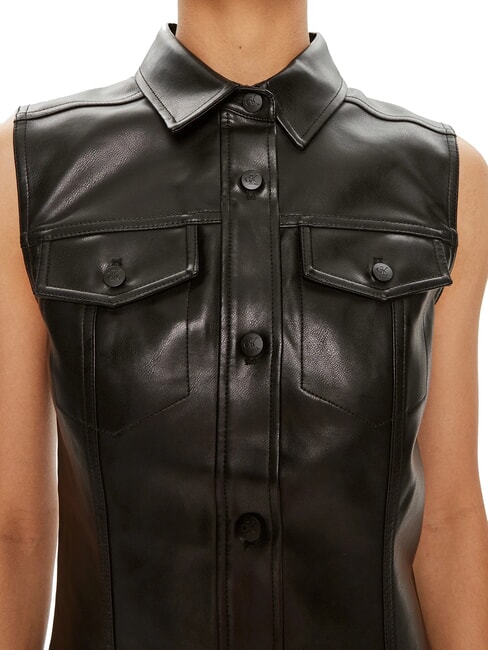 CK JEANS Vestito giromanica al ginocchio ck black - Vestiti Donna