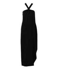 CALVIN KLEIN CK Vestito lungo in viscosa con nodo ck black - Vestiti Donna - 4