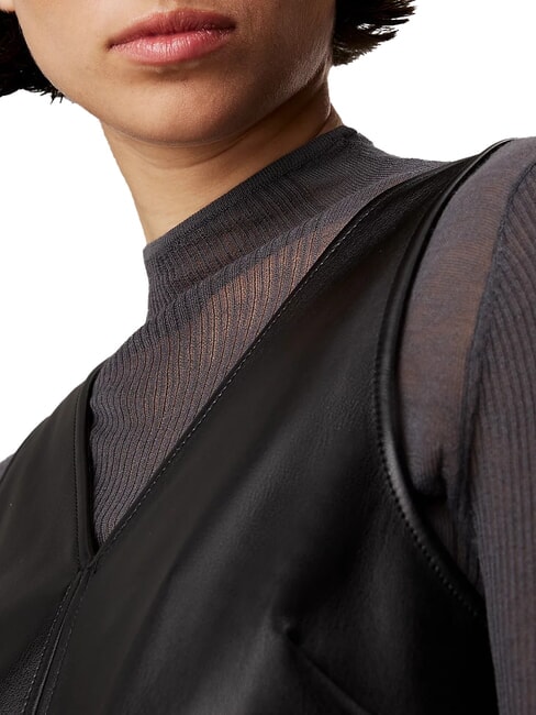 CK JEANS Vestito smanicato a gilet corto ck black - Vestiti Donna