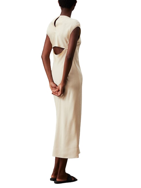 CK Vestito midi cut-out con spacchi laterali wood ash - Vestiti Donna