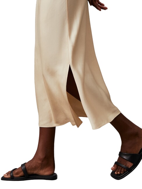 CK Vestito midi cut-out con spacchi laterali wood ash - Vestiti Donna