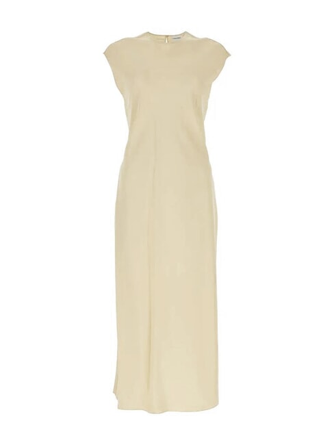 CK Vestito midi cut-out con spacchi laterali wood ash - Vestiti Donna