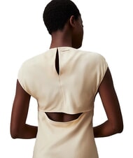 CALVIN KLEIN CK Vestito midi cut-out con spacchi laterali wood ash - Vestiti Donna - 3