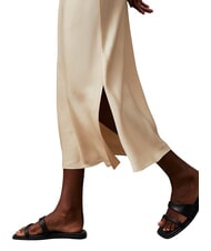 CALVIN KLEIN CK Vestito midi cut-out con spacchi laterali wood ash - Vestiti Donna - 4