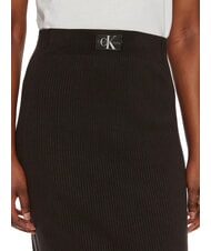 CALVIN KLEIN CK JEANS Gonna midi stretch ck black - Gonne Donna - 3
