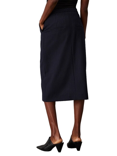 CK Gonna gessata midi night sky / gray morn stripe - Gonne Donna