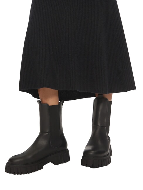 CK Gonna midi scampanata a coste ck black - Gonne Donna