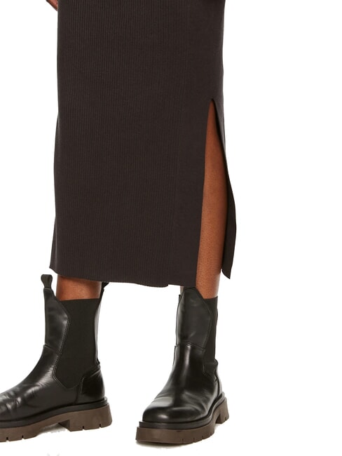 CK JEANS Gonna midi stretch ck black - Gonne Donna