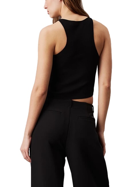 CK JEANS Canotta asimmetrica ck black - T-shirt e Top Donna