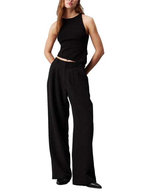 CK JEANS Canotta asimmetrica ck black - T-shirt e Top Donna