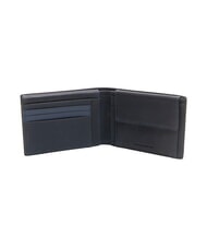 PIQUADRO TALLIN Portafoglio pelle  flap e portamonete blu - Portafogli Uomo - 4