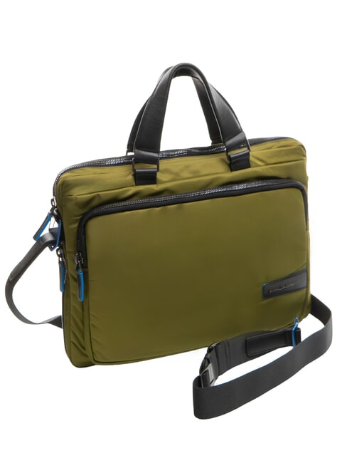 PQ-RY Cartella slim porta pc 14" verde-nero - Cartelle Lavoro
