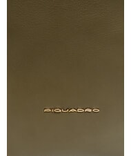 PIQUADRO CIRCLE  Borsa multifunzione in pelle VERDE/BEIGE - Cartelle Lavoro - 3