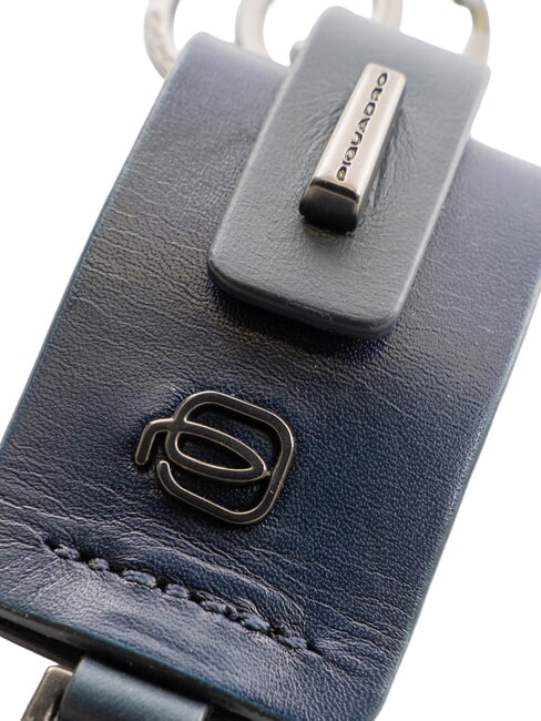 CUBE Portachiavi doppio anello blu - Portachiavi