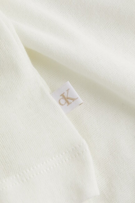 CK JEANS Maglia in cotone a girocollo ivory - Maglie Donna