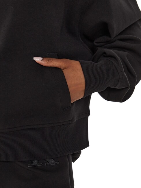 CK JEANS Felpa a collo alto full zip ck black - Felpe Donna