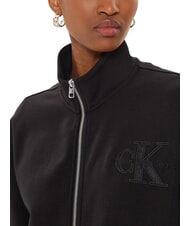 CALVIN KLEIN CK JEANS Felpa a collo alto full zip ck black - Felpe Donna - 3