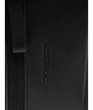 PIQUADRO CHARLIE Borsello in pelle Nero - Tracolle Uomo - 3