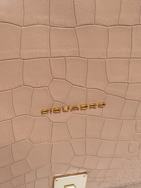 DAFNE Borsa porta tablet in pelle cocco/rosa - Borse Donna