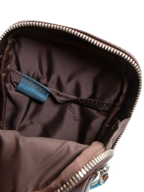 BLUE SQUARE Borsello Portafoglio in pelle MOGANO - Portafogli Uomo