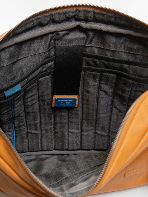 NABUCCO  Messenger in pelle, pelle porta pc 14" CUOIO - Cartelle Lavoro