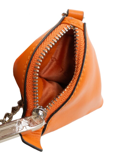 MUSE Astuccio portachiavi/portamonete in pelle arancio2 - Portachiavi