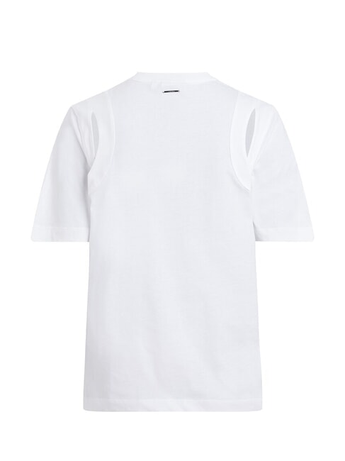 CK T-shirt cut-out a maniche corte bright white - T-shirt e Top Donna