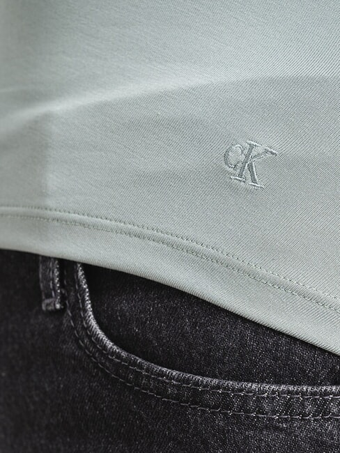 CK JEANS T-shirt girocollo a maniche lunghe slate gray - T-shirt e Top Donna