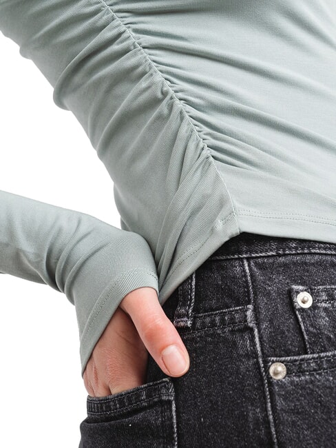 CK JEANS T-shirt girocollo a maniche lunghe slate gray - T-shirt e Top Donna