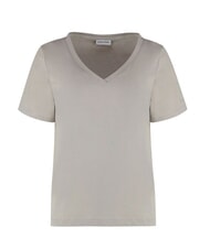 CALVIN KLEIN CK T-shirt a maniche corte scollo a V sand pebble - T-shirt e Top Donna - 4