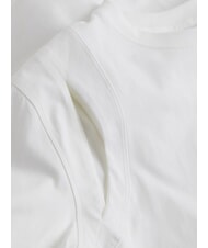 CALVIN KLEIN CK T-shirt cut-out a maniche corte bright white - T-shirt e Top Donna - 6