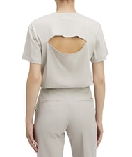 CALVIN KLEIN CK T-shirt manica corta cut-out schiena sand pebble - T-shirt e Top Donna - 2
