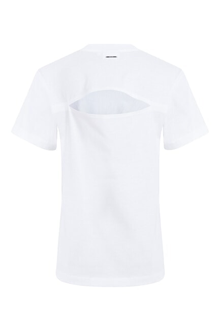 CK T-shirt manica corta cut-out schiena bright white - T-shirt e Top Donna