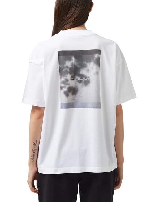 CK JEANS T-shirt manica corta relaxed fit stampa bright white - T-shirt e Top Donna