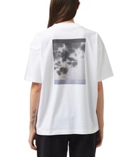 CALVIN KLEIN CK JEANS T-shirt manica corta relaxed fit stampa bright white - T-shirt e Top Donna - 2