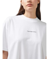 CALVIN KLEIN CK JEANS T-shirt manica corta relaxed fit stampa bright white - T-shirt e Top Donna - 3