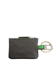 PIQUADRO SPLASH  Portachiavi in pelle NERO/VERDE - Portachiavi - 2