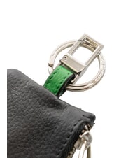 PIQUADRO SPLASH  Portachiavi in pelle NERO/VERDE - Portachiavi - 3